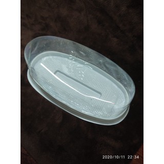 100 HỘP NHỰA ĐẾ TRẮNG H12 ĐỰNG BÁNH BÔNG LAN HÌNH OVAL - LỌT LÒNG 21x10 CM CAO 6CM