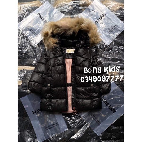 Áo Parka Bé Gái Đen MK