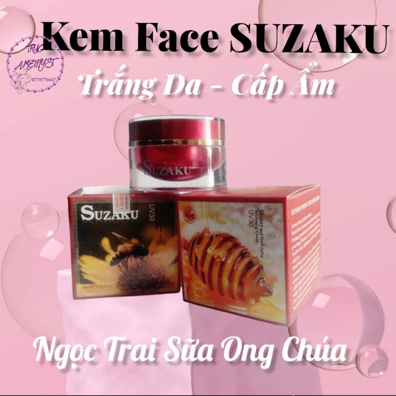 KEM TRẮNG DA SUZAKU MẬT ONG CHÚA VÀ NGỌC TRAI