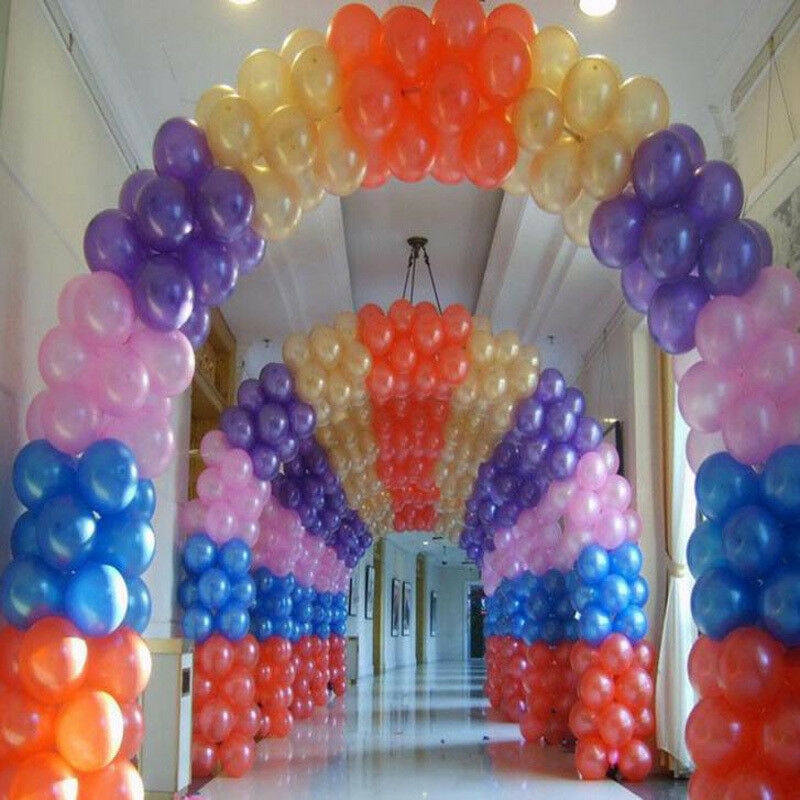 Set 100 Bong Bóng Latex Nhiều Màu Sắc Dùng Trang Trí Tiệc Sinh Nhật / Tiệc Cưới
