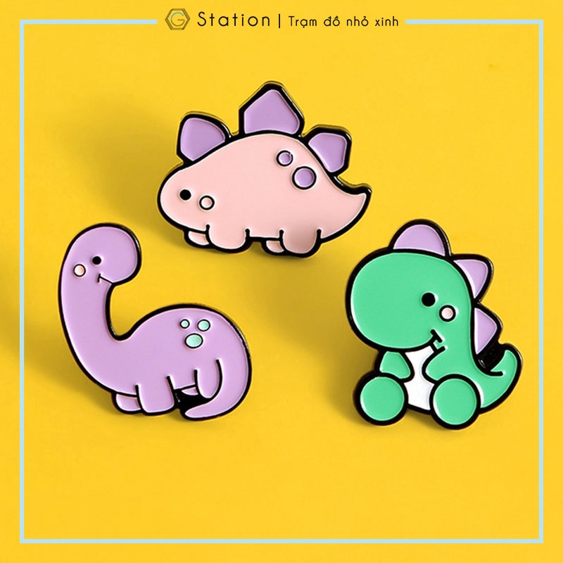 Pin cài áo khủng long chibi - GC297