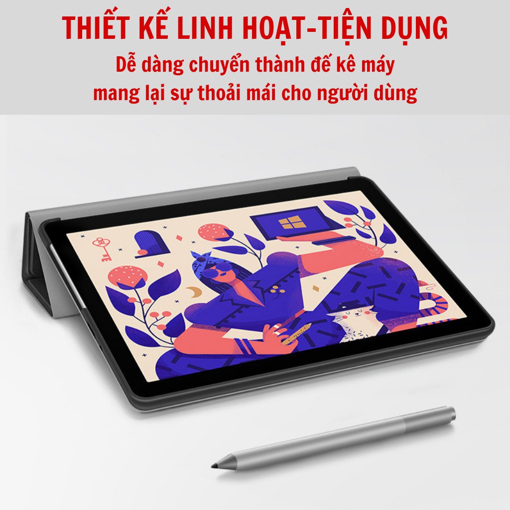 Bao da cao cấp Surface Pro 4,5,6,7 chống va đập, bảo vệ máy toàn diện