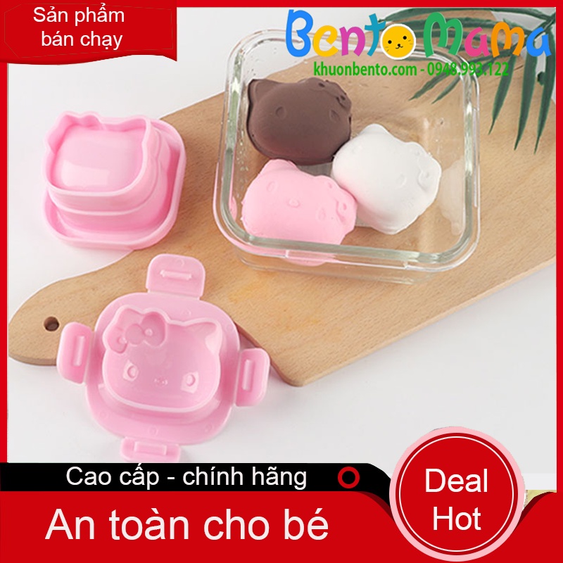 KHUÔN ÉP CƠM BENTO, ÉP TRỨNG LUỘC MÈO HELLO KITTY ĐƠN
