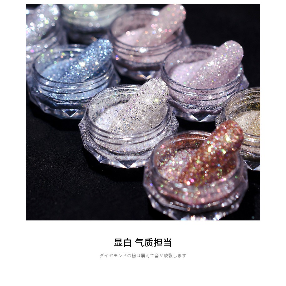 Bột kim cương nhân tạo lung linh trang trí làm đẹp móng tay