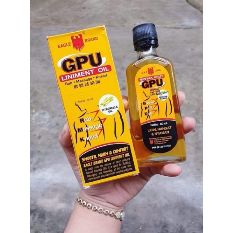 Dầu Gừng Xoa Bóp GPU THÁI LAN 60Ml