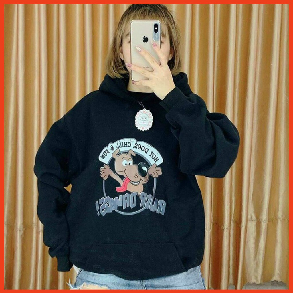 ÁO HOODIE - ÁO KHOÁC NỈ NGOẠI Hot Dogs ( Cổ Chui)