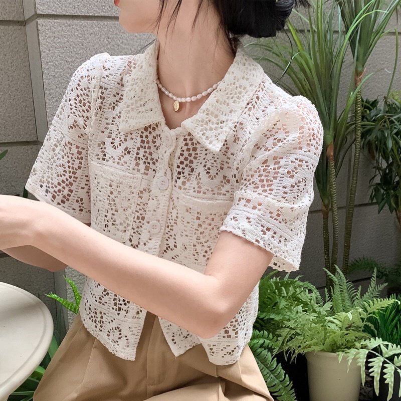 Áo ren cộc tay dành cho nữ Thời Trang Giá Xưởng Official