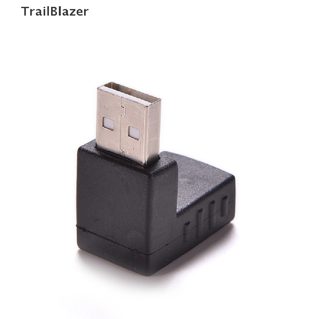 Tbvn Best Offer USB 2.0 Male to Female 90 Degree Angled Coupler Adapter Connector Jelly