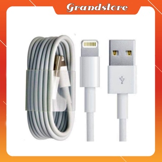 CÁP SẠC LIGHTNING TRẮNG DÂY NHỎ GIÁ RẺ CHO IPHONE, IPAD DÀI 1 MÉT KHÔNG KÉN MÁY