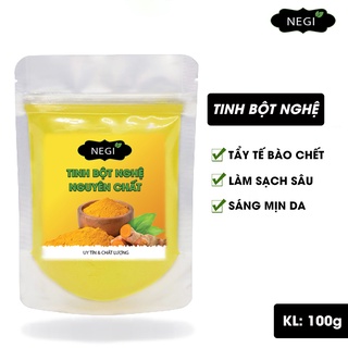 Tinh Bột Nghệ NEGI 100g Nguyên Chất Dùng Pha Uống, Đắp Mặt Nạ -NEGI