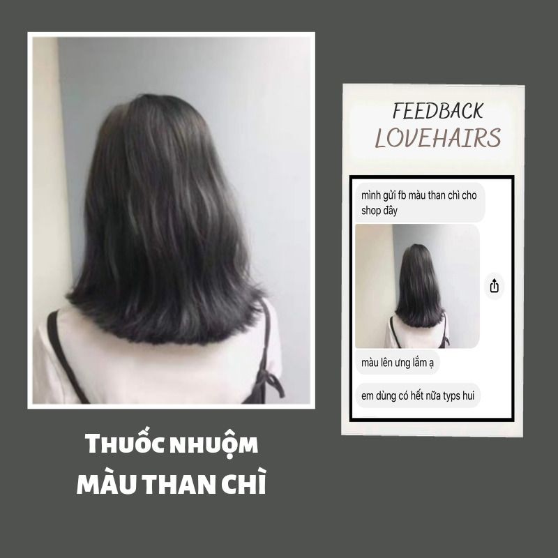 Thuốc Nhuộm Tóc Than Chì - Màu Tóc Cá Tính Mà Không Rực Rỡ, Đẹp Theo Chất Riêng Của Bạn - Love Hairs | BigBuy360 - bigbuy360.vn