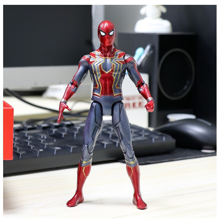 MH13 - Mô hình Iron Spider Man Avengers Kèm Giá Đỡ Mô Hình Cao 17cm - Mô Hình Marvel