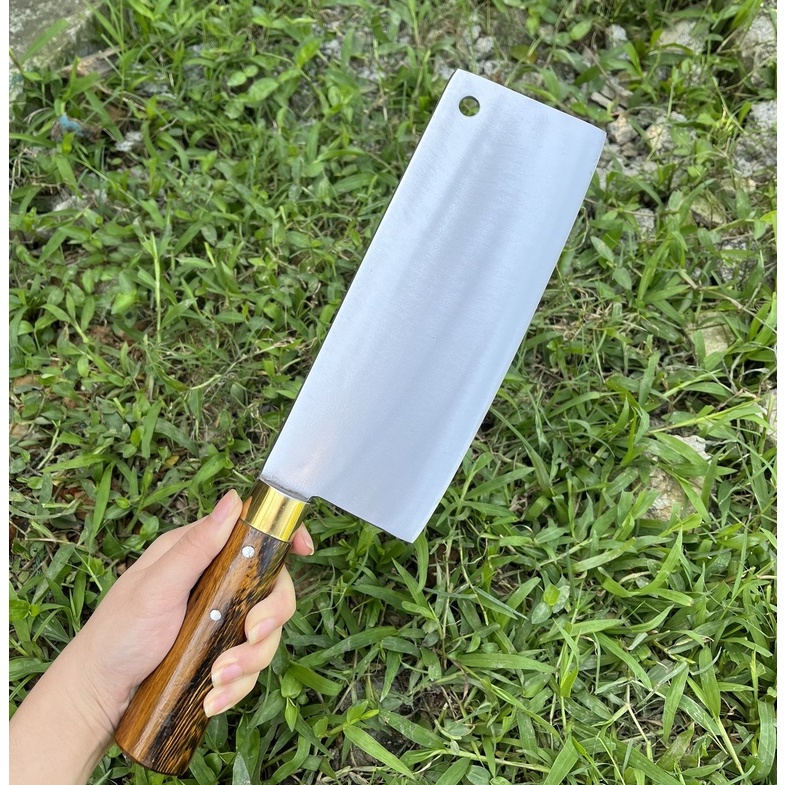 Dao Chặt Bản Rộng Nhíp Trắng - Dao Chặt Dài Chặt Xương ống  Làm Bằng Nhíp ô Tô M1 S1