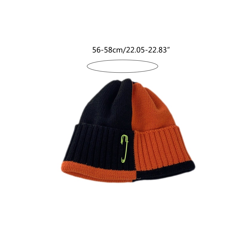 Xiangbao Mũ beanie Trùm Đầu Dệt Kim Màu Sắc Retro Phù Hợp Với Môi Trường Trang Trí Bảo Vệ Tai Khi Đi Tuyết