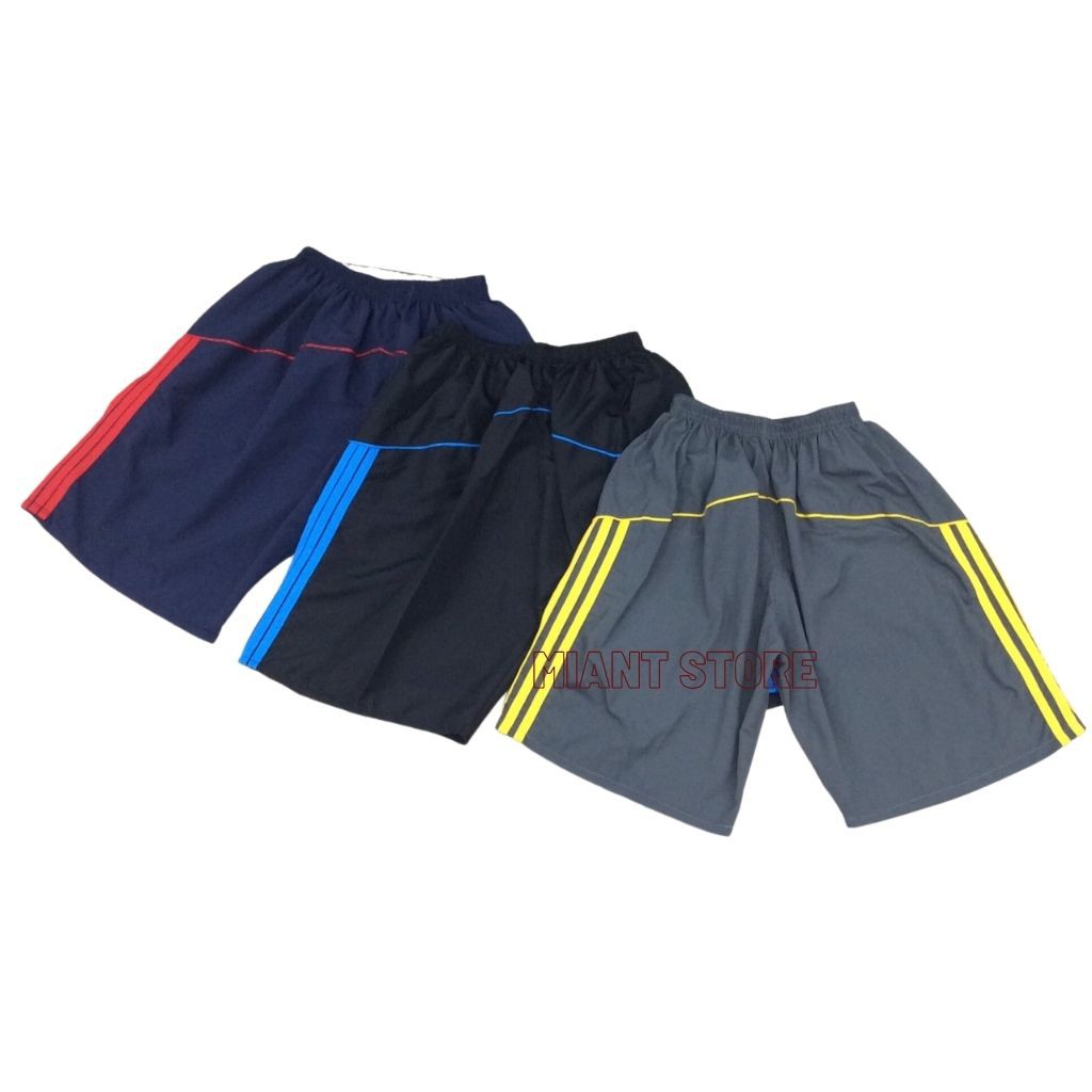 Quần Đùi Nam Thể Thao  Vải Dù Phối 3 Sọc Quần Short Nam,Thể Thao Mặc Nhà