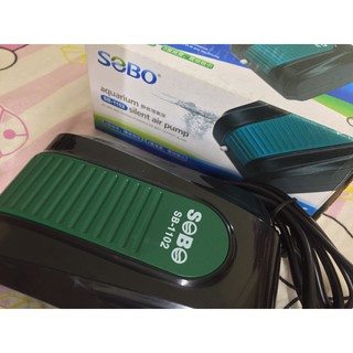 Máy sủi bọt oxi cho bể cá cảnh Sobo SB 1102 1 vòi + 1m dây + 1 cục sủi