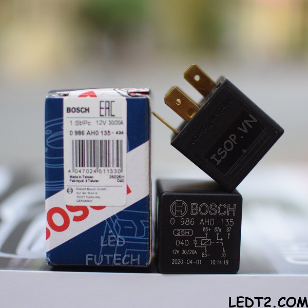 [LEDT2 ISOP] Relay (Rơ le) Bosch điện thế 12V [Số lượng: 1 Cái]