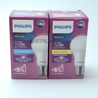 Bóng đèn PHILIPS LED Bulb MyCare 12W E27 A60 - [HÀNG CHÍNH HÃNG] - Êm dịu cho mắt