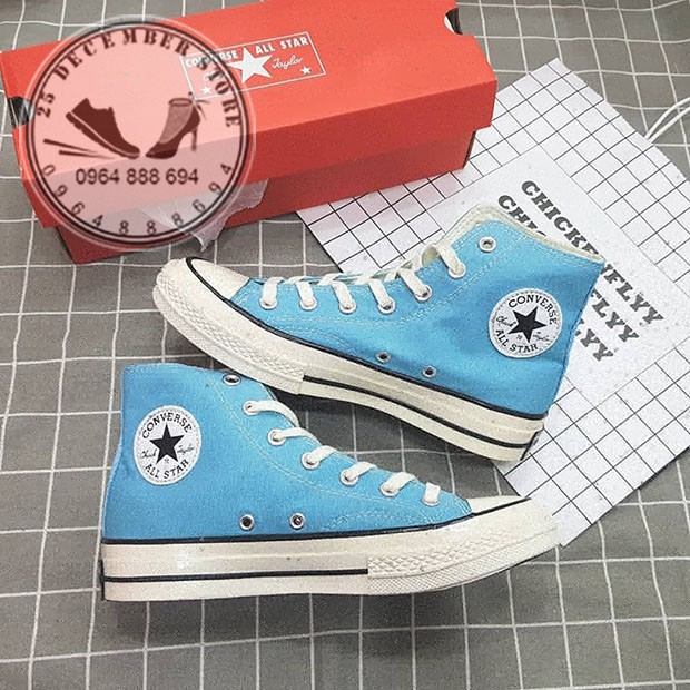 Giày thể thao CONVERSE 1970S cao cổ màu xanh da trời siêu iu