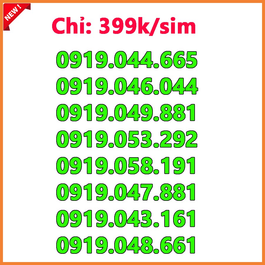 Sim số đẹp Vinaphone giá từ 400k đến 600k