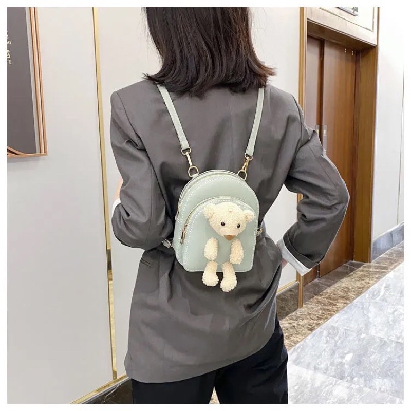 M11_Túi Balo Gấu Tự May Handmade