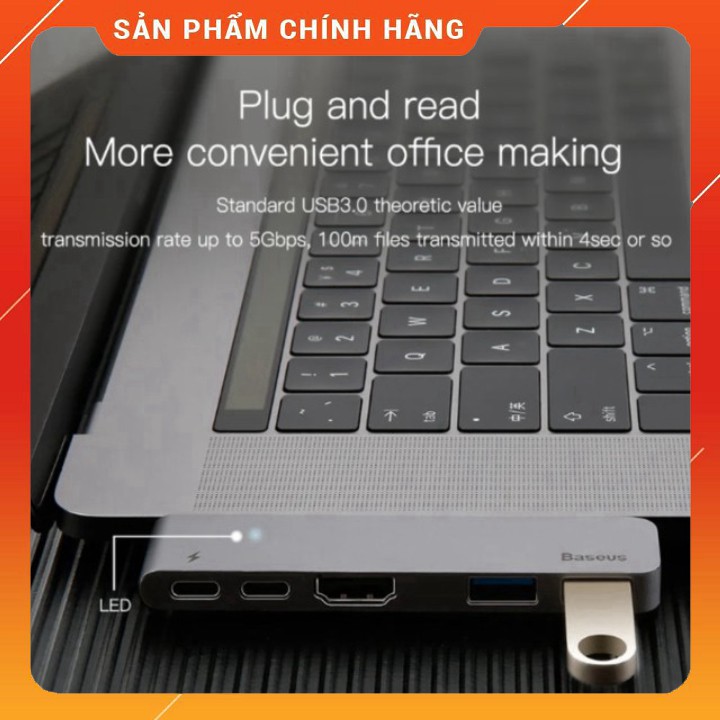 Bộ Hub chuyển đổi 5 trong 1 dành cho Macbook CAHUB-B0G SM