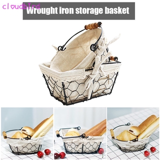 Giỏ Sắt Đựng Bánh Mì/Trái Cây Phong Cách Vintage