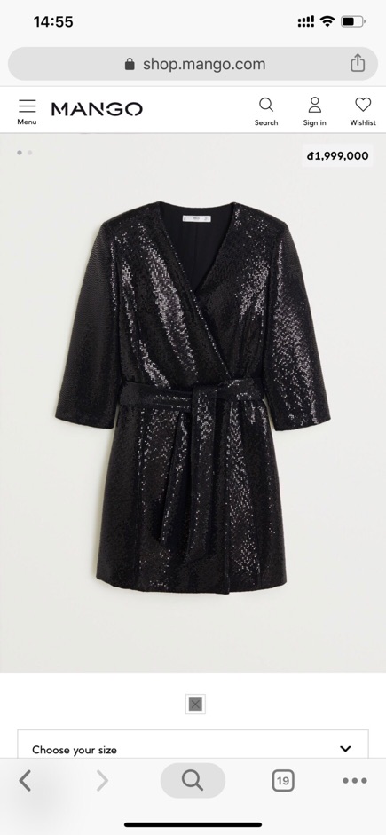 Đầm mango sequen