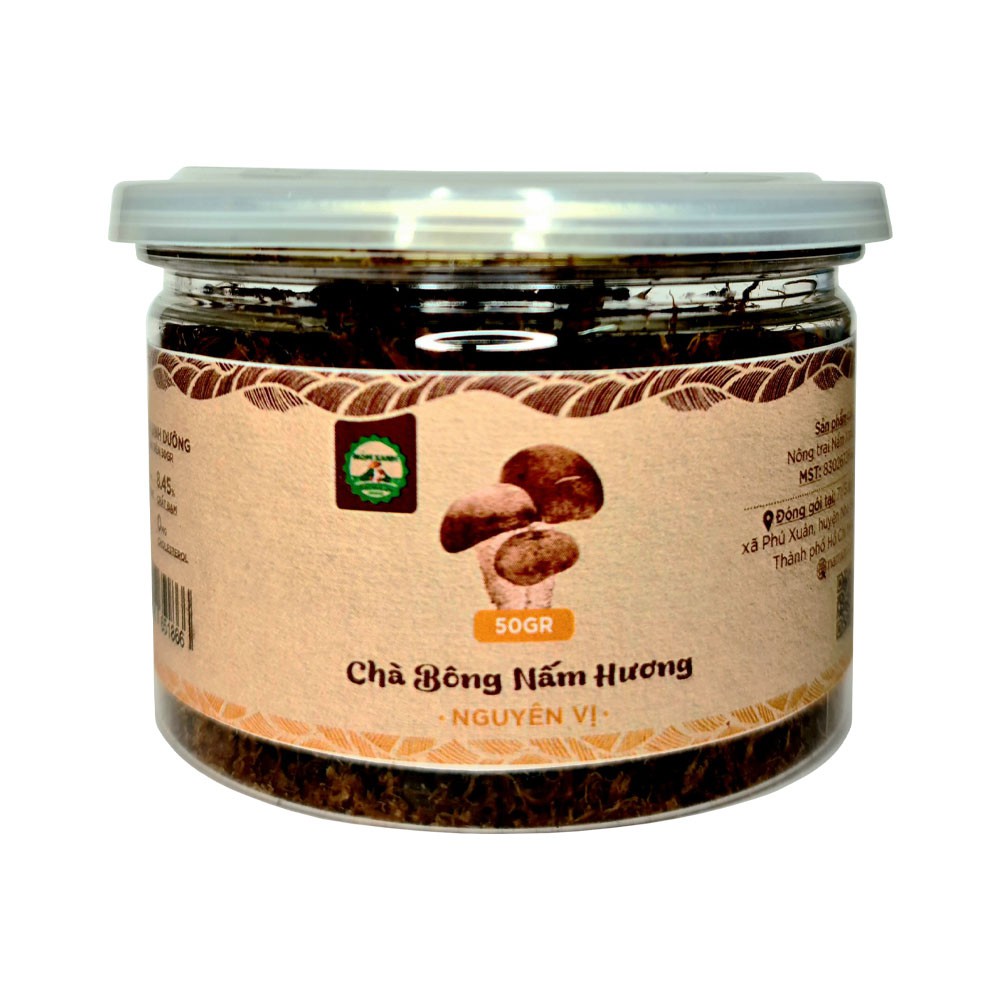 Chà Bông Nấm Hương Nguyên Vị Thuần Chay (50gr) - Nấm Xanh