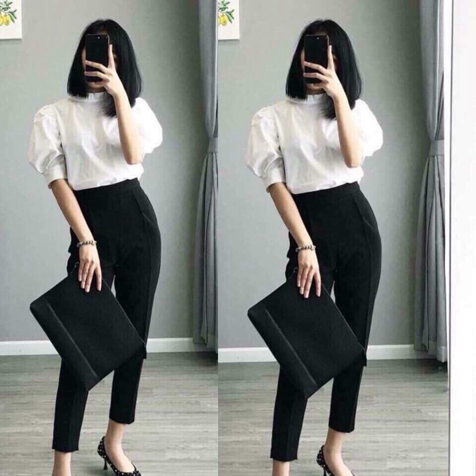 Quần baggy nữ Cao Cấp Choobe cạp chun sau QBC080