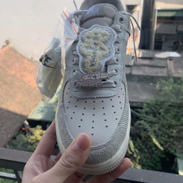 [HÀNG FULL BOX + BILL] Giày Thể Thao/ Sneaker Nam Nữ AF1 Travis Scott Grey White Trắng Xám