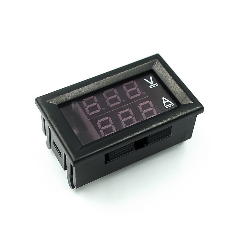 Đồng hồ LED đo điện áp và dòng điện DC 100V 10A / 50A. Vôn kế - Ampe kế
