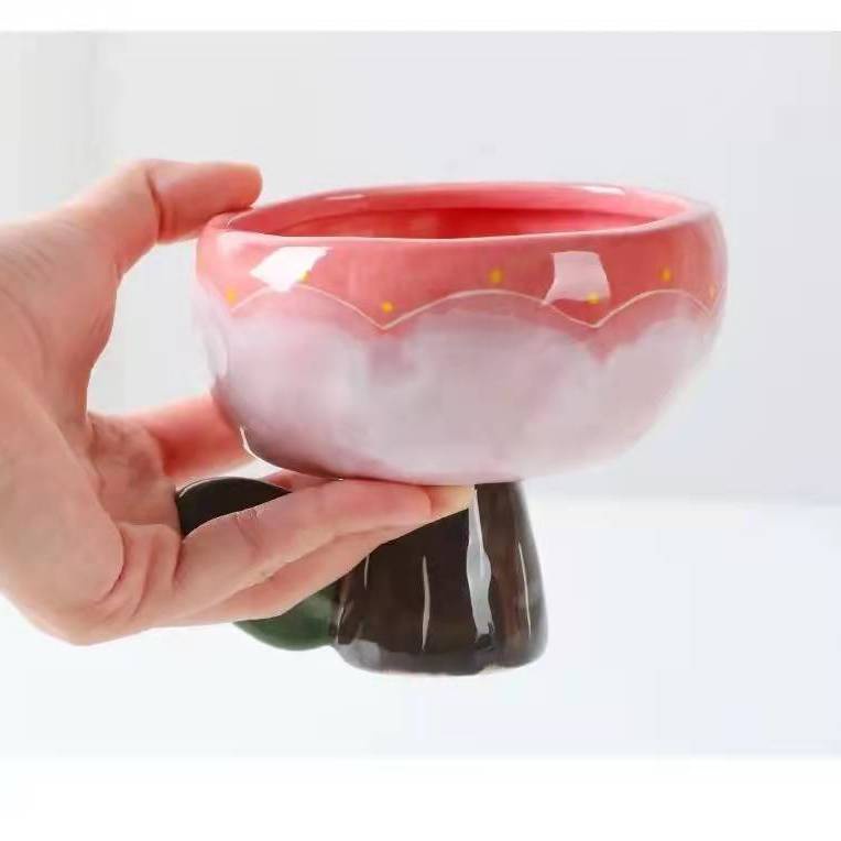 Tô Hình Hoa Tulip Thủ Công Dùng Để Trang Trí Ly Tách Trà