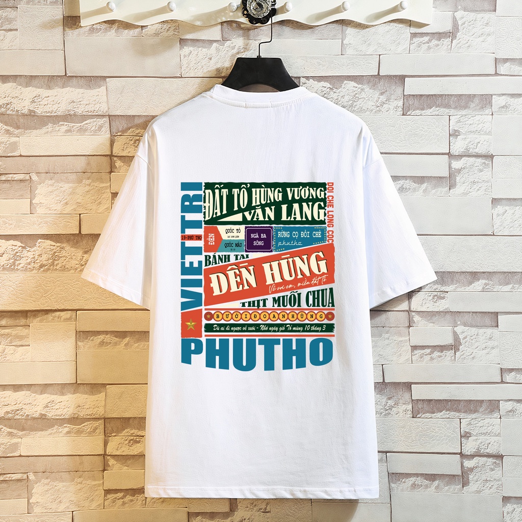 Áo thun tay lỡ nam nữ, áo phông unisex form rộng chất COTTON mát mịn thấm hút mồ hôi in theo tỉnh ĐÔNG BẮC BỘ | BigBuy360 - bigbuy360.vn