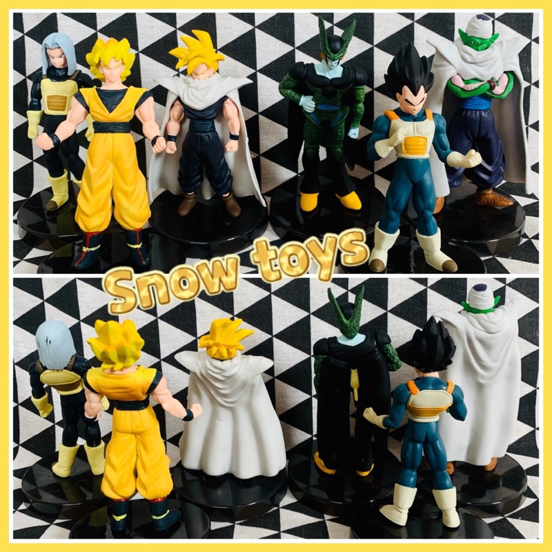 Mô hình Dragon Ball - Trunks Vegeta Chiaotzu Cell Picclo Goku Frieza Krillin Android 20 Broly Fide - Đế đen -Cao 12~13cm