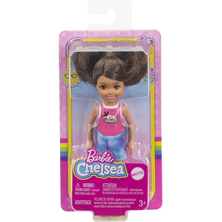 Búp Bê Barbie Club Chelsea Sparkly Skirt n Molded Unicorn Top