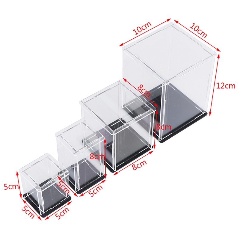 Hộp Đựng Đồ Chơi Khối Lập Phương Bằng Acrylic Trong Suốt Chống Bụi / Tia UV