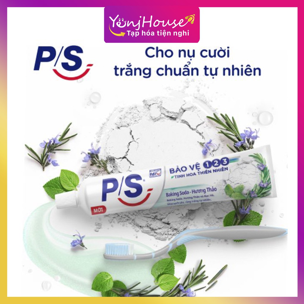 KEM ĐÁNH RĂNG P/S BẢO VỆ 123 BAKING SODA HƯƠNG THẢO 30G - YENJHOUSE