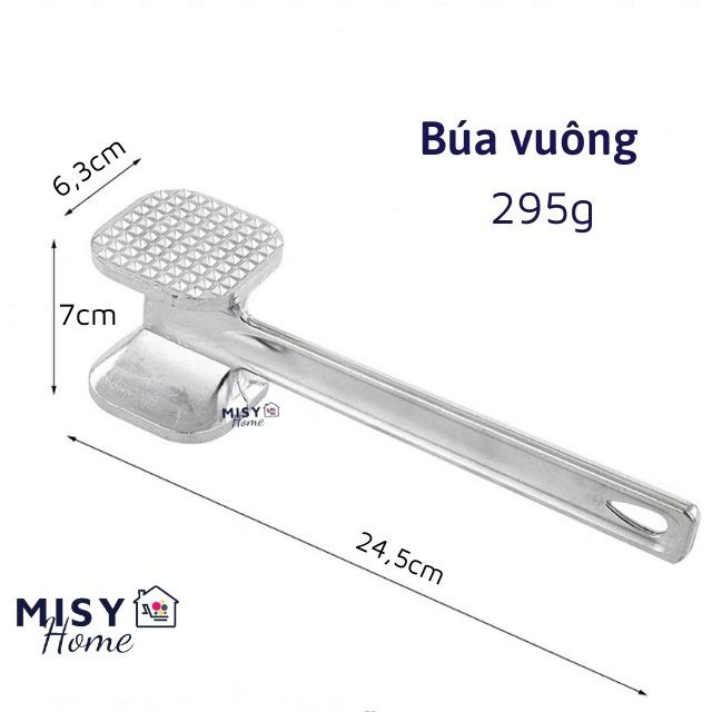 [ ĐỦ SIZE] Búa đập thịt dần thịt bò giã dầm làm mềm thịt heo đập đá hành tỏi xả gừng ớt hạt óc chó vuông tròn MISY HOME