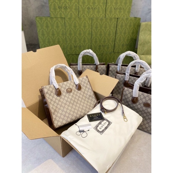 GUCCI SMALL TOTE BAG CANNAS BỘ KHOÁ LOẠI ĐẸP , CHẤT DA VÔ CÙNG MỀM, NHƯNG KHÔNG HỀ MẤT PHOM SIZE : 31 x 26 x 14 cm