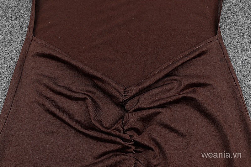 Đầm hai dây hở lưng màu trơn thời trang thanh lịch nữ tính thanh lịch