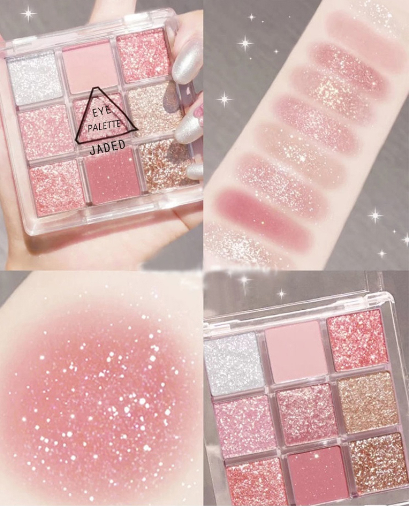 Bảng phấn mắt JADED 9 màu sắc hiệu ứng lì/ ánh ngọc trai lấp lánh
 | BigBuy360 - bigbuy360.vn