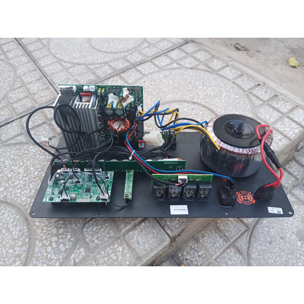 Bo Mạch Loa Kéo Nguồn Xuyến đánh Bass 40 đôi, 5 Tấc đơn Mạnh Mẽ có Echo delay T15, kích thước 19 * 38