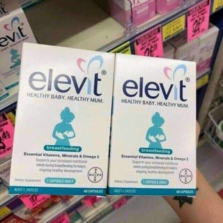 Viên elevit breastfeeding sau sinh úc