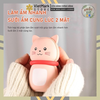 Máy sưởi ấm mini cầm tay thông minh cao cấp kiêm sạc pin dự phòng dung lượng 10.000 mAh