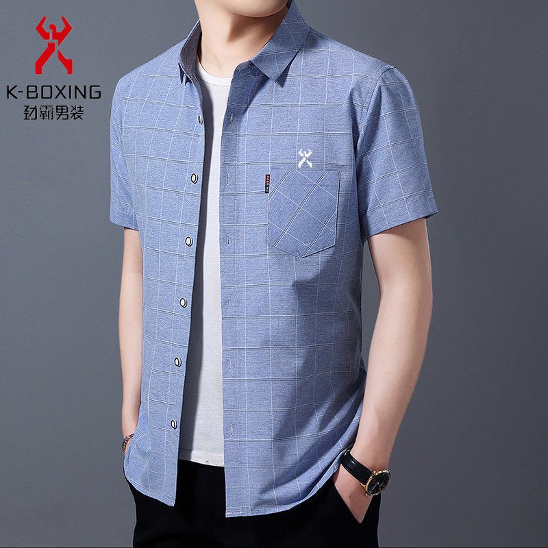 Áo polo nam ngắn tay phối màu có cổ trụ bẻ vải cá sấu cotton form rộng phong cách hiện đại đẹp thanh lịch 024UE