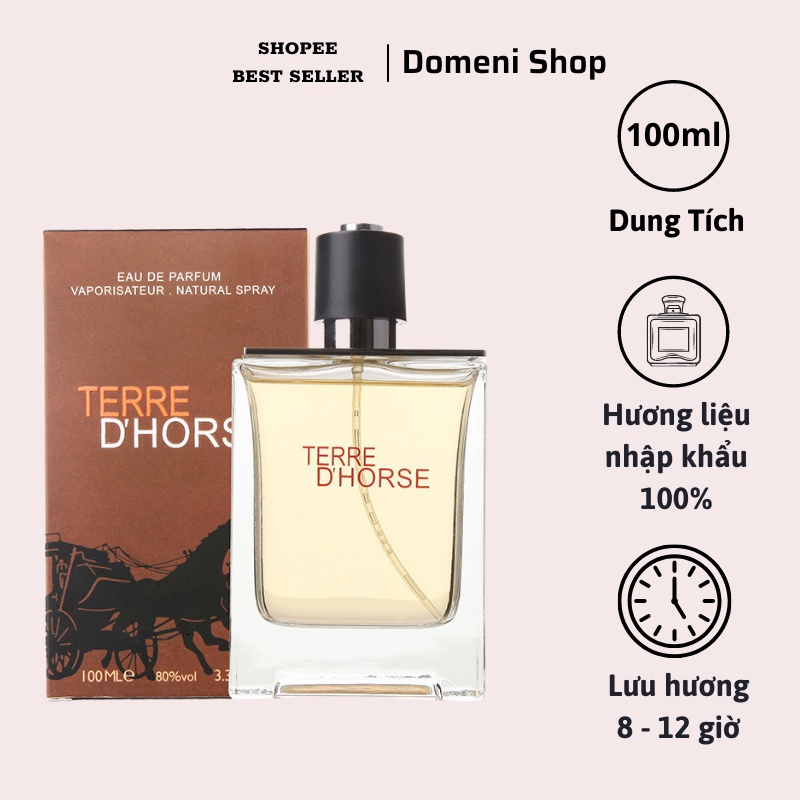 Nước Hoa Nam Terre D'Horse 100ml Thơm Lâu 12h Hương Thơm Nam Tính, Mạnh Mẽ | BigBuy360 - bigbuy360.vn