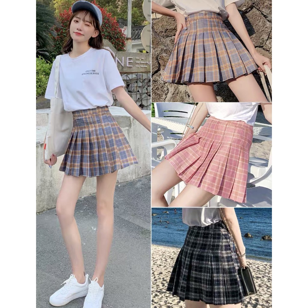 Chân váy tennis ngắn xếp ly họa tiết kẻ caro thời trang nữ phong cách trẻ trung năng động Hàn Quốc mã CVHS | BigBuy360 - bigbuy360.vn
