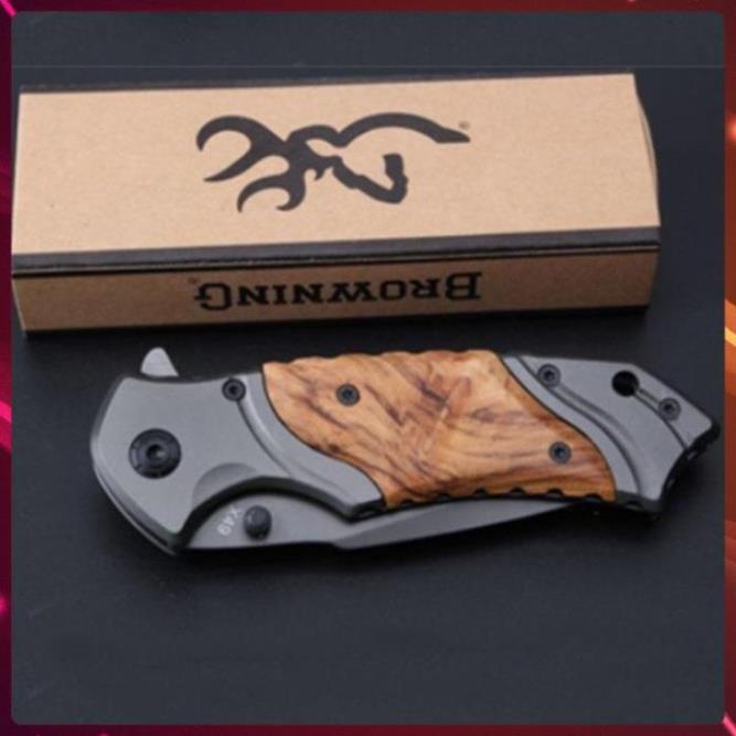 Dao Phượt, Dao Gấp Du Lich Cao Cấp Gọt Hoa Quả Bỏ Túi Browning FA 45, X49,18, 46, 18-1.