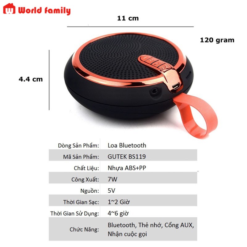 [Voucher & Dịch vụ] LOA BLUETOOTH NHỎ GỌN CẦM TAY CÓ MÓC TREO_HỖ TRỢ THẺ NHỚ